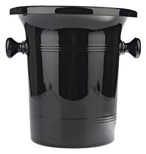 Plivátko plastové, s víkem, výška: 215 mm, průměr: 215 mm černá