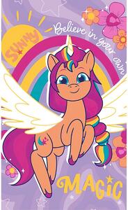 Carbotex dětský froté ručník MY LITTLE PONY KOUZELNÁ SUNNY, fialový 30x50cm