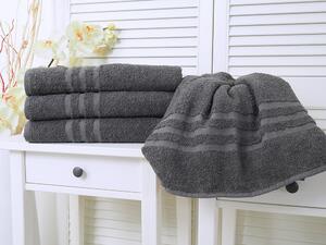 B.E.S. - Petrovice, s.r.o. Bavlněný froté ručník Standard - Antracit Rozměr: 30 x 50
