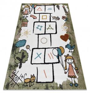 Dětský kusový koberec Fun Hop green 80x150 cm