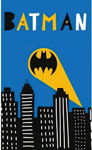 Carbotex dětský froté ručník BATMAN GOTHAM CITY, modrý 30x50cm