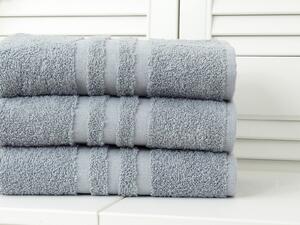 B.E.S. - Petrovice, s.r.o. Bavlněný froté ručník Standard - Grey Rozměr: 30 x 50