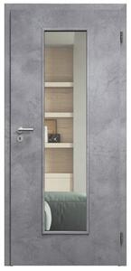 SAPELI ELEGANT KOMFORT M55 - CPL LAMINÁT - OTOČNÉ DVEŘE VČ. ZÁRUBNĚ - Beton šedý Průchozí šířka (cm): 60, Průchozí výška (cm): 197