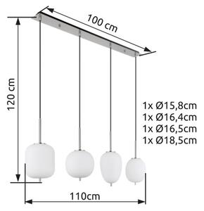 Globo 15345-4NO - Lustr na lanku BLACKY I 4xE14/40W/230V