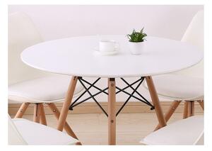 Bílý jídelní stůl OSLO 60x60