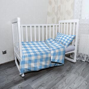 Sablio Mikroplyšové dětské povlečení do postýlky Košilový vzor - 120x90 / 40x60