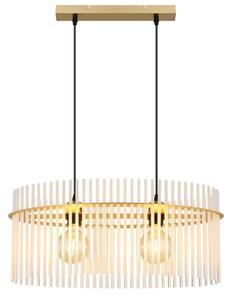 Globo 15698H3M - Lustr na lanku GORLEY 2xE27/60W/230V zlatá