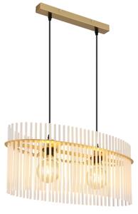 Globo 15698H3M - Lustr na lanku GORLEY 2xE27/60W/230V zlatá
