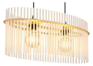 Globo 15698H3M - Lustr na lanku GORLEY 2xE27/60W/230V zlatá