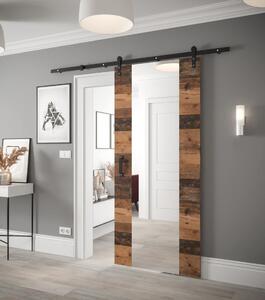 Posuvné dveře se zrcadlem Loftiko II - 90 cm s tlumeným dojezdem Barva: Old style