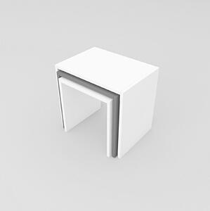 Set 3ks. konferenčních stolků Kutevi 2 (bílá + antracit). 1094305