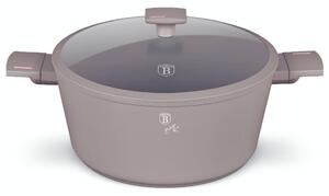 Kastrol s titanovým povrchem a poklicí 20 cm Taupe Collection