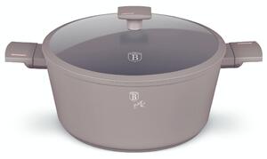 Kastrol s titanovým povrchem a poklicí 30 cm Taupe Collection