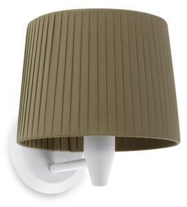 SAMBA bílá/skládaná zelená nástěnná lampa - FARO