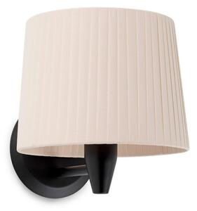 SAMBA černá/skládaná nástěnná lampa, béžová - FARO
