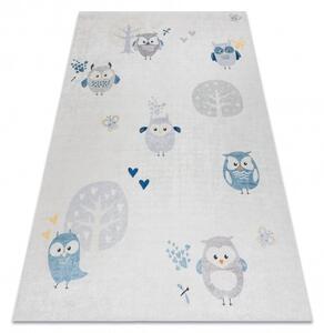 Dětský kusový koberec Bambino 1161 Owls grey 120x170 cm