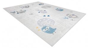 Dětský kusový koberec Bambino 1161 Owls grey 80x150 cm