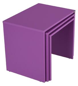 Set 3ks. konferenčních stolků Losuku 2 (fialová). 1094310