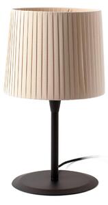 SAMBA černá/skládaná béžová stolní lampa - FARO