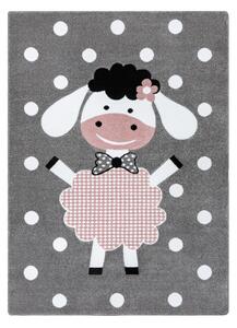 Dětský kusový koberec Petit Dolly sheep grey 180x270 cm