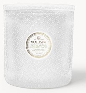 Ručně vyrobená vonná svíčka s pěti knoty Maison Blanc (eukalyptus, kardamom, šalvěj a kůra hinoki)