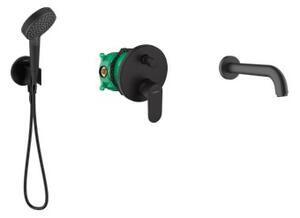 Sada úhlový konektor s držákem Hansgrohe Fixfit 26888670, vanová baterie Hansgrohe Vernis Blend 71466670, 71420670, 01800180, 28272670, 26340670