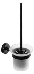 Sanela - WC kartáč nerez/sklo, povrch černý matný