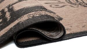 Balta Kusový koberec Sisal Floorlux 20356 Paris Coffe / Black Rozměr: 120x170 cm