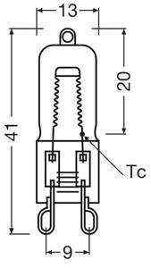 Žárovka do trouby HALOPIN G9/40W/230V 2700K - Osram
