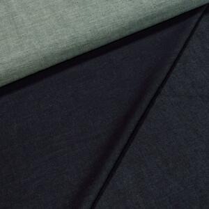 Bavlněná riflovina (denim, džínovina) elastická č.11, tmavě modrá 350g/m2, š.155cm (látka v metráži)