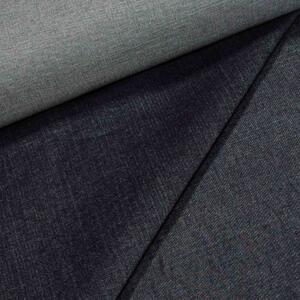 Bavlněná riflovina (denim, džínovina) černá č.4, klasická, š.170cm, 400 g/m2, 100% bavlna (látka v metráži)