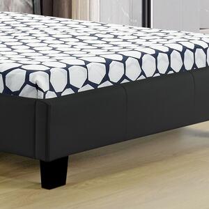 FurniGO Čalouněná postel Verona 90 x 200 cm - černá