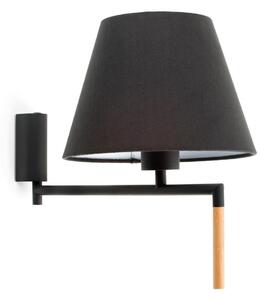 RON nástěnná lampa, tmavě šedá/černá - FARO