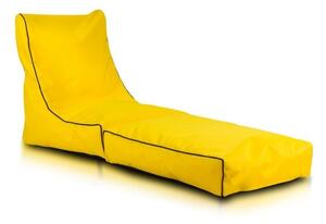 Supplies FUMIKO tkaný sedací pytel polyester - žlutý