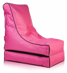 Supplies FUMIKO tkaný sedací pytel polyester - růžový