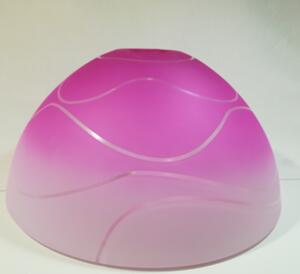 Lates 1059-r / Lustr sklo v růžové barvě 30cm prům