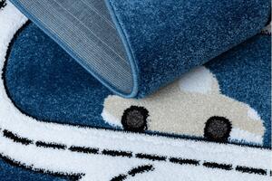Dětský kusový koberec Petit Town streets blue 160x220 cm