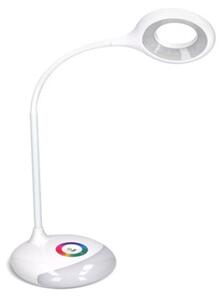 Solight / LED stolní lampička nabíjecí, 5W, RGB podsvícení, stmívatelná, USB napájení
