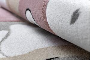 Dětský kusový koberec Petit Flamingos hearts cream 160x220 cm