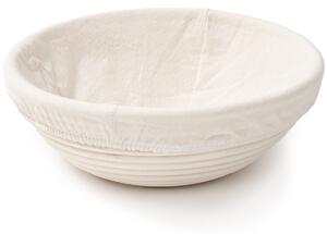 HOME ELEMENTS Ošatka kulatá s látkovou vložkou, 25 x 8,5 cm