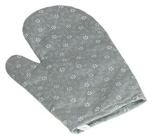 Bellatex Kuchyňská chňapka 28x18 cm Pnoucí kytička šedá