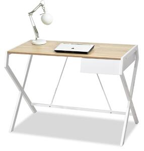 HezkýNábytek.cz PC stolek Desiguo (dub + bílá). 1109744