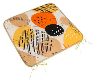 Bellatex Sedák Adéla hladký 40x40 cm hladký Oblázky oranžová