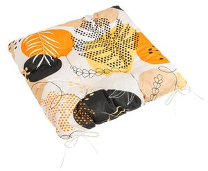 Bellatex Sedák Adéla prošívaný 40x40 cm prošívaný Oblázky oranžová