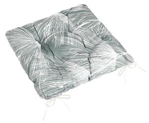 Bellatex Sedák Adéla prošívaný 40x40 cm prošívaný Chmýří šedá, bílá