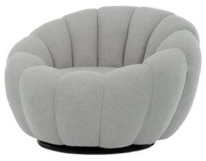 Otočné křeslo Bouclé GREY2, šedá