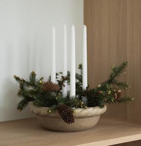 DBKD Keramický svícen Twine Plate - Beige DK406
