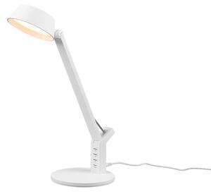 TRIO 523090131 AVA stolové svítidlo LED 5W/600lm 3000+4000+6300K matná bílá, USB nabíjení, stmívatelné