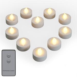 Monzana LED čajové svíčky 10 ks s dálkovým ovládáním 103236