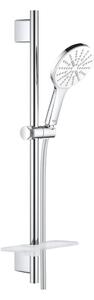 Grohe Rainshower SmartActive 130 - Sprchový set s tyčí 600 mm a se 3 proudy, měsíční bílá 26577LS0